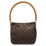 Louis Vuitton Monogram Canvas Leather Looping MM Shoulder Bag