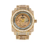 Dunamis 18KT Rose Gold 18.00 ctw Diamond Men's Watch