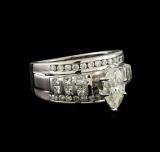 2.11 ctw Diamond Ring - 14KT White Gold