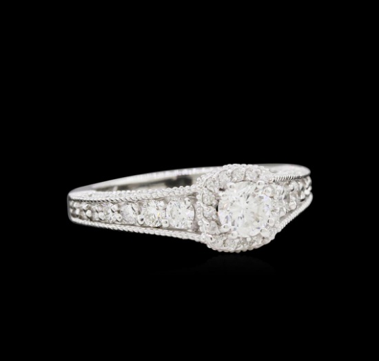 1.12 ctw Diamond Ring - 14KT White Gold