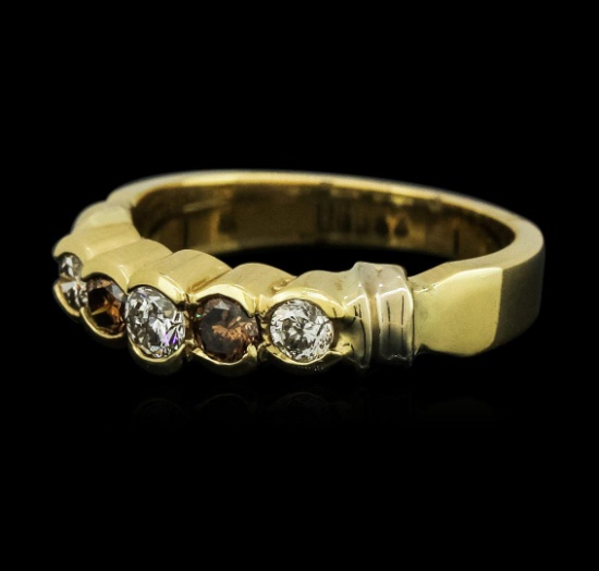 14KT Yellow Gold 0.58 ctw Diamond Ring