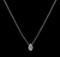 14KT White Gold 0.31 ctw Diamond Necklace