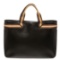 Gucci Black Brown Leather Double Handle Tote Bag