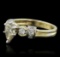 14KT Yellow Gold 1.38 ctw Pear Cut Diamond Ring