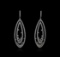 14KT White Gold 4.66 ctw Diamond Earrings
