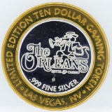 Limited Edition $10 Las Vegas .999 Silver Gaming Token
