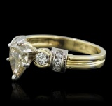 14KT Yellow Gold 1.38 ctw Pear Cut Diamond Ring