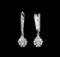 0.73 ctw Diamond Earrings - 14KT White Gold