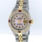 Rolex Two-Tone Pink MOP Sapphire and Ruby Diamond DateJust Ladies Watch