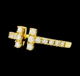 0.40 ctw Diamond Ring - 18KT Yellow Gold