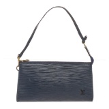 Louis Vuitton Blue Epi Leather Pochette Shoulder Bag
