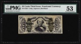 March 3, 1863 Fifty Cents Third Issue Fractional Note PMG About Uncirculated 53