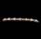 0.33 ctw Diamond Bracelet - 14KT Rose Gold