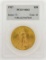 1927 $20 Saint Gaudens Double Eagle Gold Coin PCGS MS62