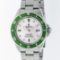 Rolex Stainless Steel Emerald and Diamond Submariner Men's Watch