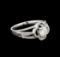 14KT White Gold 0.97 ctw Diamond Ring