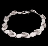 0.63 ctw Diamond Bracelet - 14KT White Gold