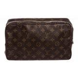 Louis Vuitton Monogram Canvas Leather Toiletry GM Pouch Bag