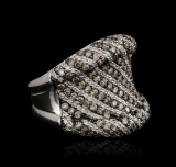 18KT White Gold 1.92 ctw Brown Diamond Ring