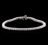 14KT White Gold 4.62 ctw Diamond Tennis Bracelet