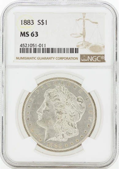 1883 MS63 NGC Morgan Silver Dollar