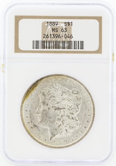 1889 MS63 NGC Morgan Silver Dollar