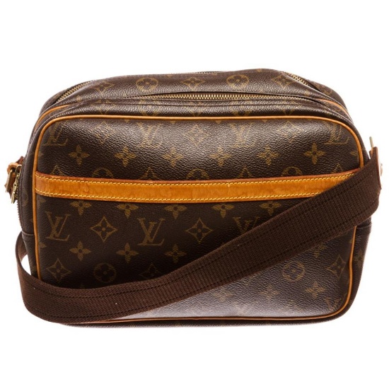 Louis Vuitton Monogram Canvas Leather Reporter PM Bag