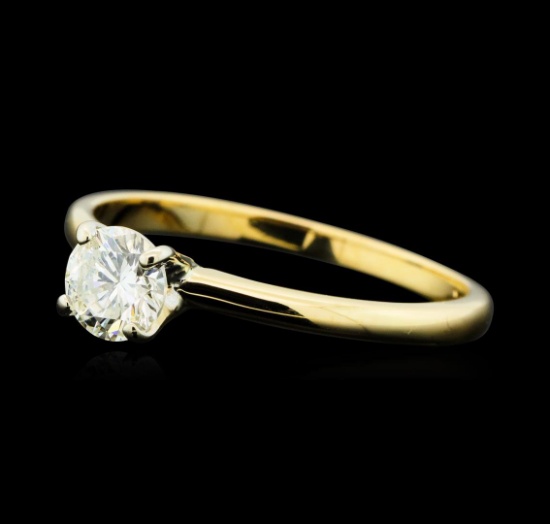 0.50 ctw Diamond Solitaire Ring - 14KT Yellow Gold
