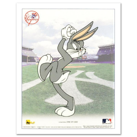 Bugs Bunny Pitching with the Yankees