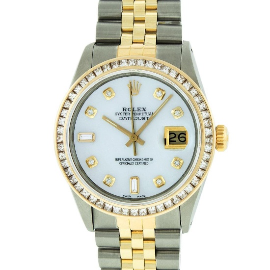 Rolex Two-Tone 2.75 ctw Diamond DateJust Men's Watch