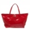 Salvatore Ferragamo Vinyl Red Tote Shoulder Bag