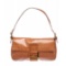 Fendi Orange Coated Canvas Zucca Baguette Shoulder Handbag