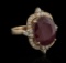16.06 ctw Ruby and Diamond Ring - 14KT Rose Gold
