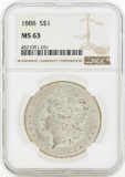 1888 MS63 NGC Morgan Silver Dollar