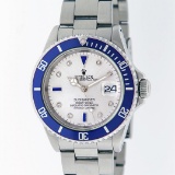 Rolex Stainless Steel Sapphire and Diamond Submariner Men's Watch