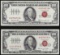 Lot of (2) 1966 $100 Legal Tender Notes