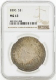 1896 MS63 NGC Morgan Silver Dollar