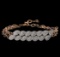 1.84 ctw Diamond Bracelet - 14KT Two-Tone Gold