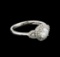 14KT White Gold 0.82 ctw Diamond Ring