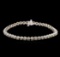 4.82 ctw Fancy Brown Diamond Tennis Bracelet - 14KT White Gold