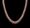 14KT Yellow Gold 48.12 ctw Ruby and Diamond Necklace