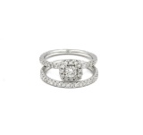 1.27 ctw Diamond Ring - 14KT White Gold