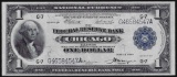 1918 $1 Federal Reserve Bank Note Chicago