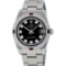 Rolex Stainless Steel Diamond and Ruby DateJust Midsize Watch