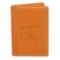 Chanel Orange Caviar Leather CC Logo Small Bifold Cardholder Wallet