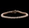 14KT Rose Gold 3.15 ctw Diamond Tennis Bracelet