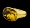14.85 ctw Citrine Ring - 18KT Yellow Gold
