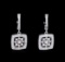 0.81 ctw Diamond Earrings - 14KT White Gold