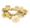 Charm Bracelet with Ten Attached Charms - 14KT Yellow Gold