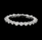 0.62 ctw Diamond Eternity Ring - 14KT White Gold